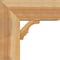 Ekena Millwork Balboa Block Rough Sawn Bracket w/ Offset Brace, Western Red Cedar, 8"W x 18"D x 18"H BKT0806X18X18BOA05RWR - alternate 3